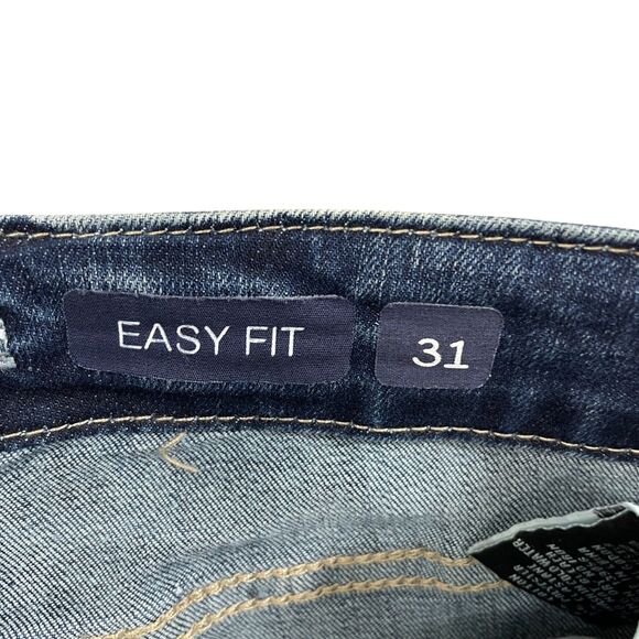 Grace Jeans 31 Easy Fit NEW Wide Decorated Leg Cotton Blend Raw Leg - Picture 6 of 12